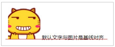 图片和文字默认垂直对齐